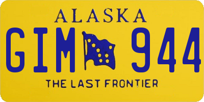 AK license plate GIM944