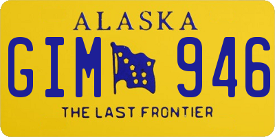 AK license plate GIM946