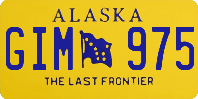 AK license plate GIM975