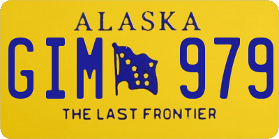 AK license plate GIM979