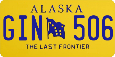 AK license plate GIN506