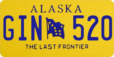 AK license plate GIN520