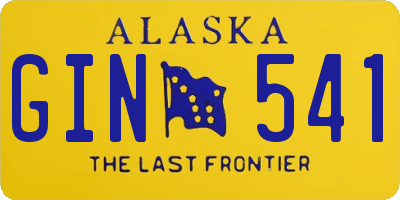 AK license plate GIN541