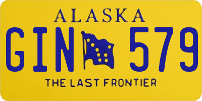 AK license plate GIN579