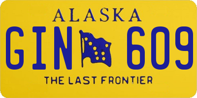 AK license plate GIN609