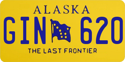 AK license plate GIN620