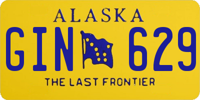 AK license plate GIN629