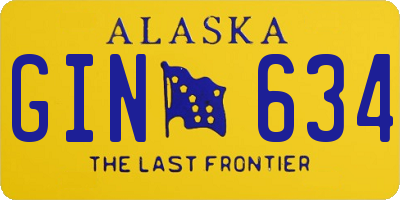 AK license plate GIN634