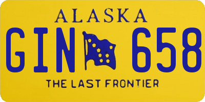 AK license plate GIN658