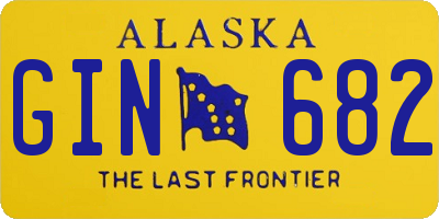 AK license plate GIN682