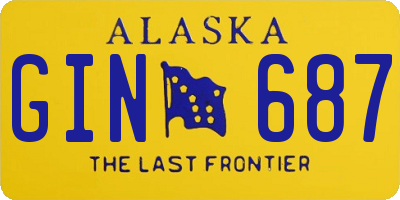 AK license plate GIN687