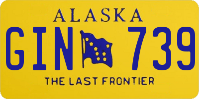 AK license plate GIN739