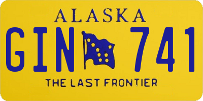 AK license plate GIN741