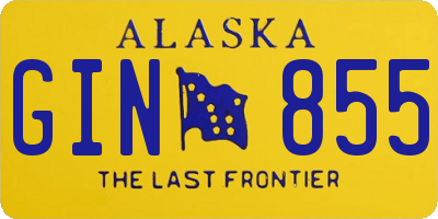 AK license plate GIN855