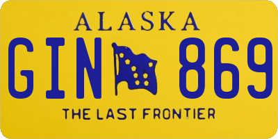AK license plate GIN869