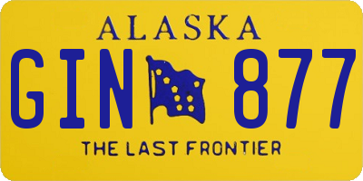 AK license plate GIN877