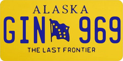 AK license plate GIN969