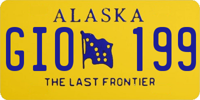 AK license plate GIO199