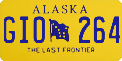 AK license plate GIO264