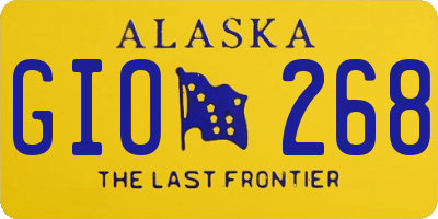 AK license plate GIO268