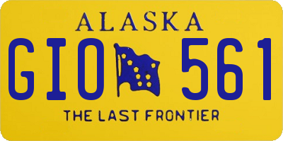 AK license plate GIO561