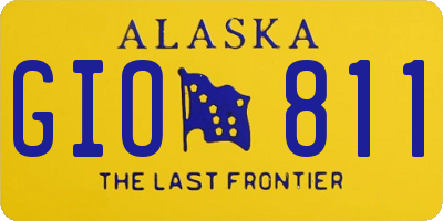 AK license plate GIO811