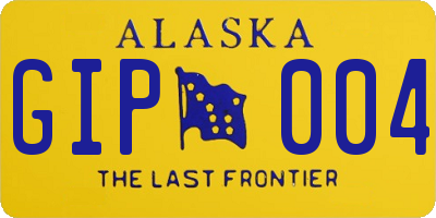 AK license plate GIP004