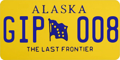 AK license plate GIP008