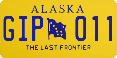 AK license plate GIP011