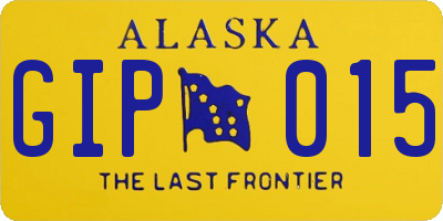 AK license plate GIP015