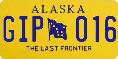 AK license plate GIP016