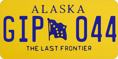 AK license plate GIP044