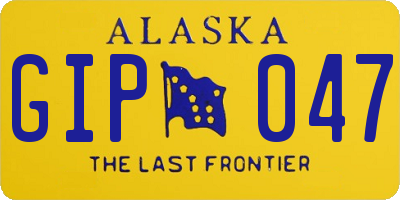 AK license plate GIP047