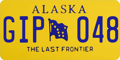 AK license plate GIP048