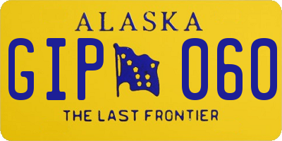 AK license plate GIP060