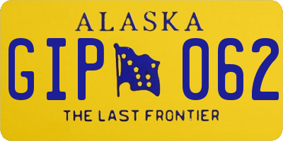 AK license plate GIP062