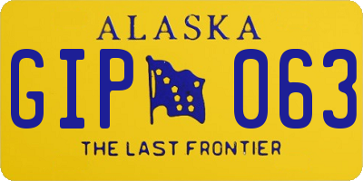 AK license plate GIP063
