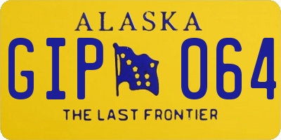 AK license plate GIP064
