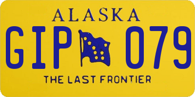 AK license plate GIP079