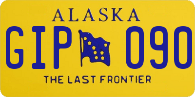 AK license plate GIP090