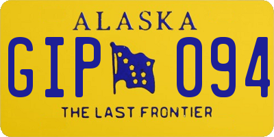 AK license plate GIP094