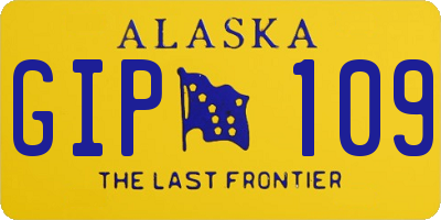 AK license plate GIP109