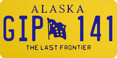 AK license plate GIP141