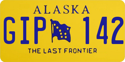 AK license plate GIP142
