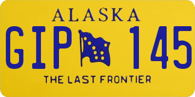 AK license plate GIP145