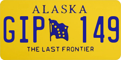 AK license plate GIP149