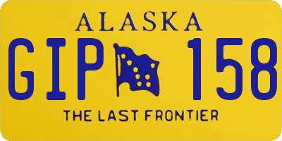 AK license plate GIP158