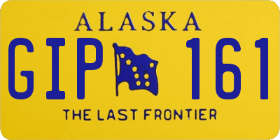 AK license plate GIP161