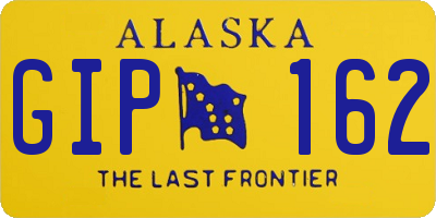 AK license plate GIP162