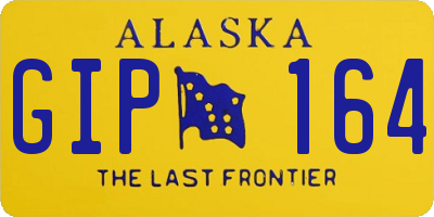 AK license plate GIP164